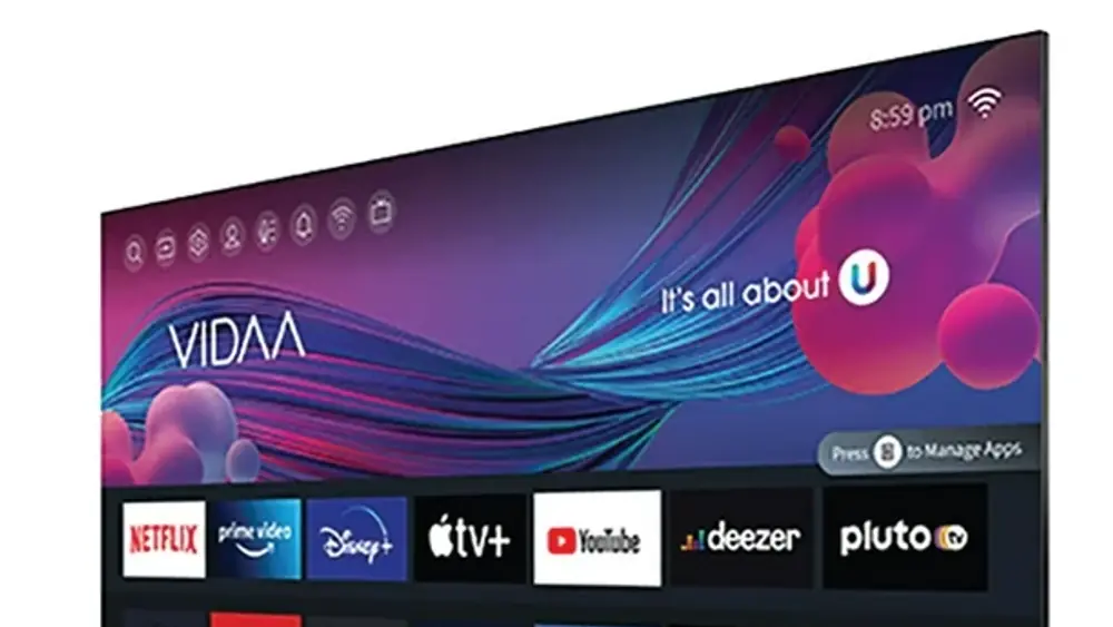 App-Übersicht auf dem Smart TV zeigt, wie IPTV auf den Fernseher kommt